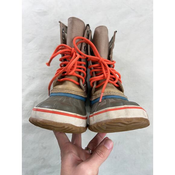 Sorel Premium Canvas Waterproof Boots Women's Winter Snow Lace Up Cold Weather - Picture 8 of 8